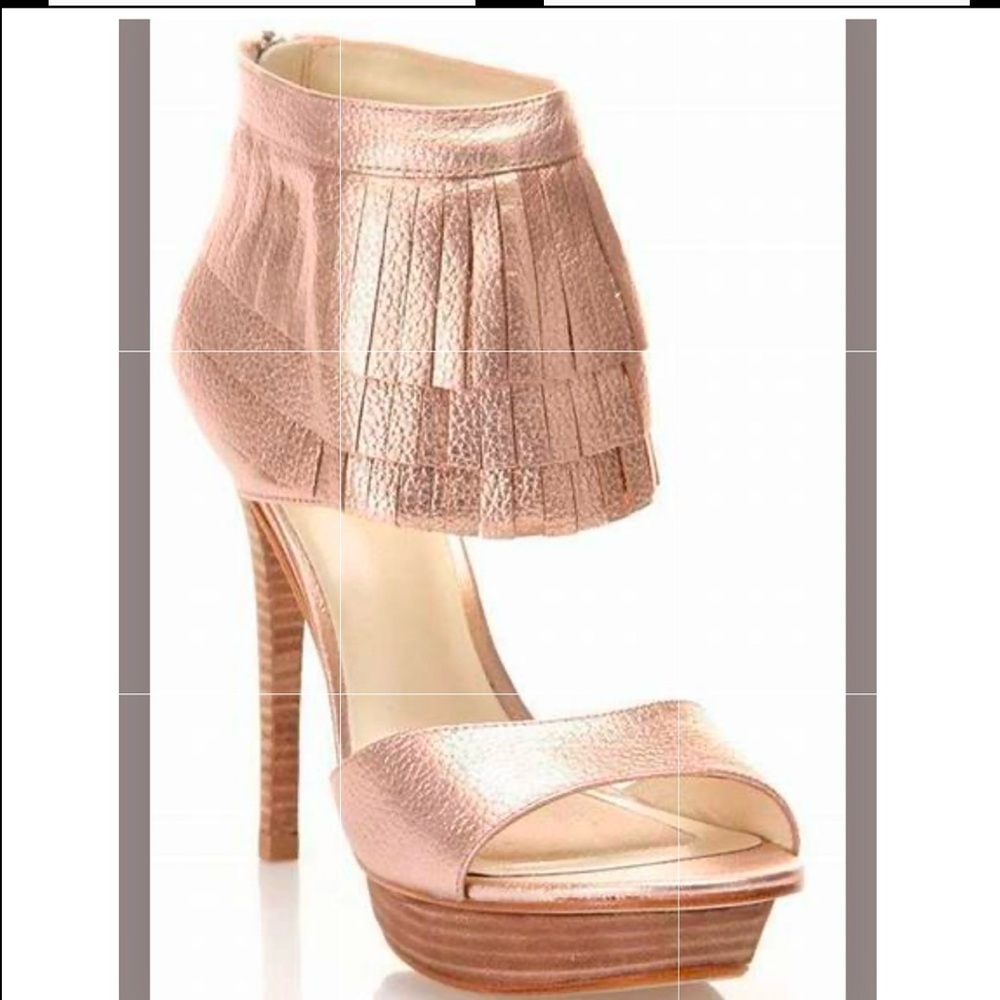 Velvet Angels Rose Gold Queen Platform Stiletto